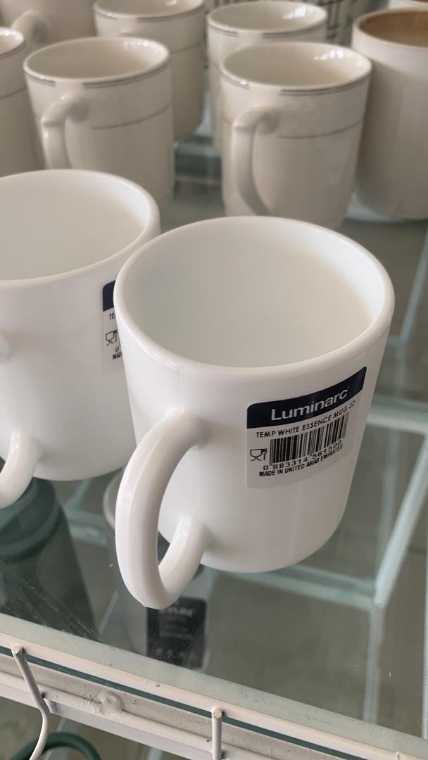 Luminarc mug set of six. Amatases atandatu ya Luminirake