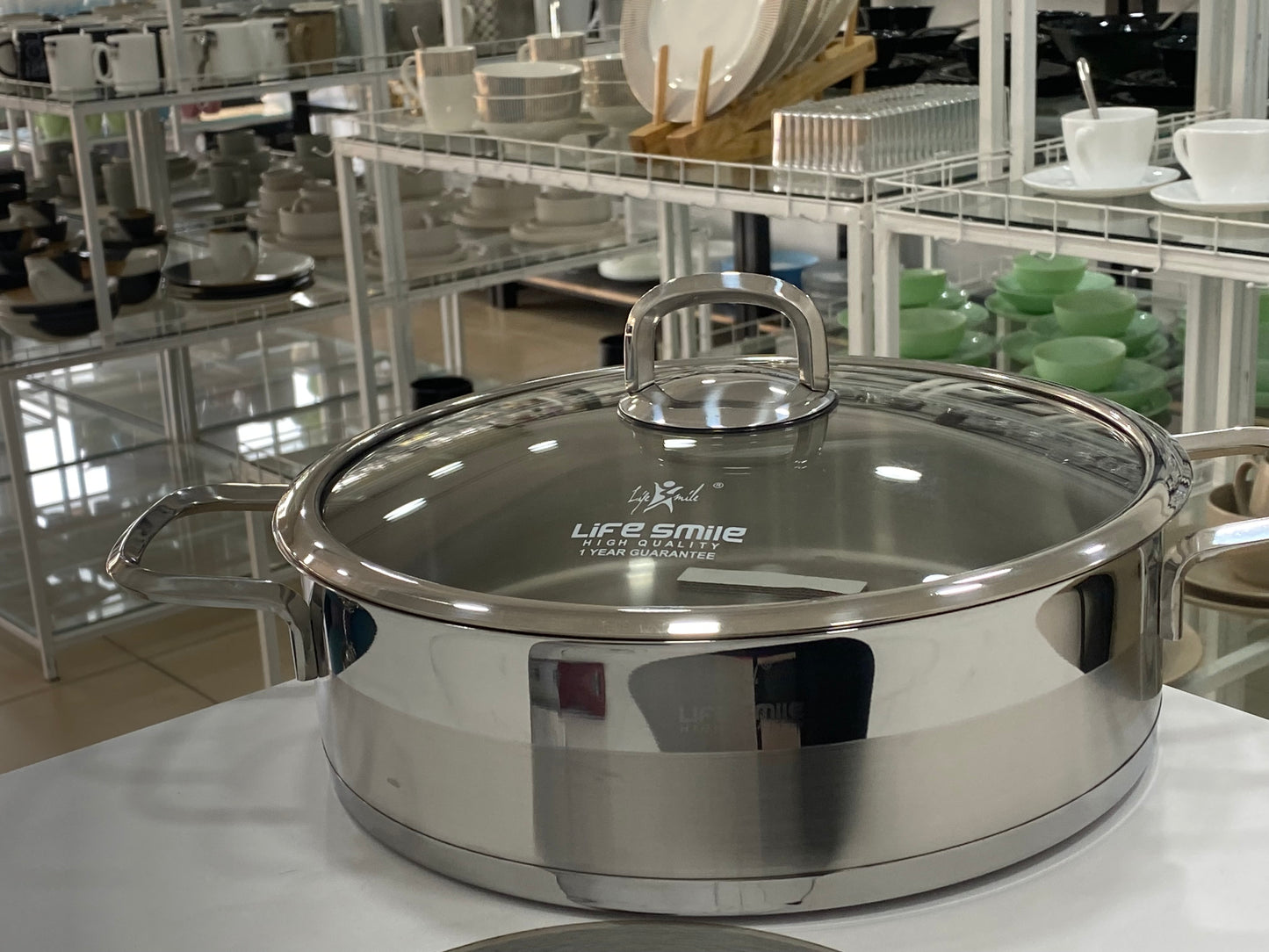 Cooking Pot 18/10 Stainless Steel - Induction Base - Non-Toxic, 100%