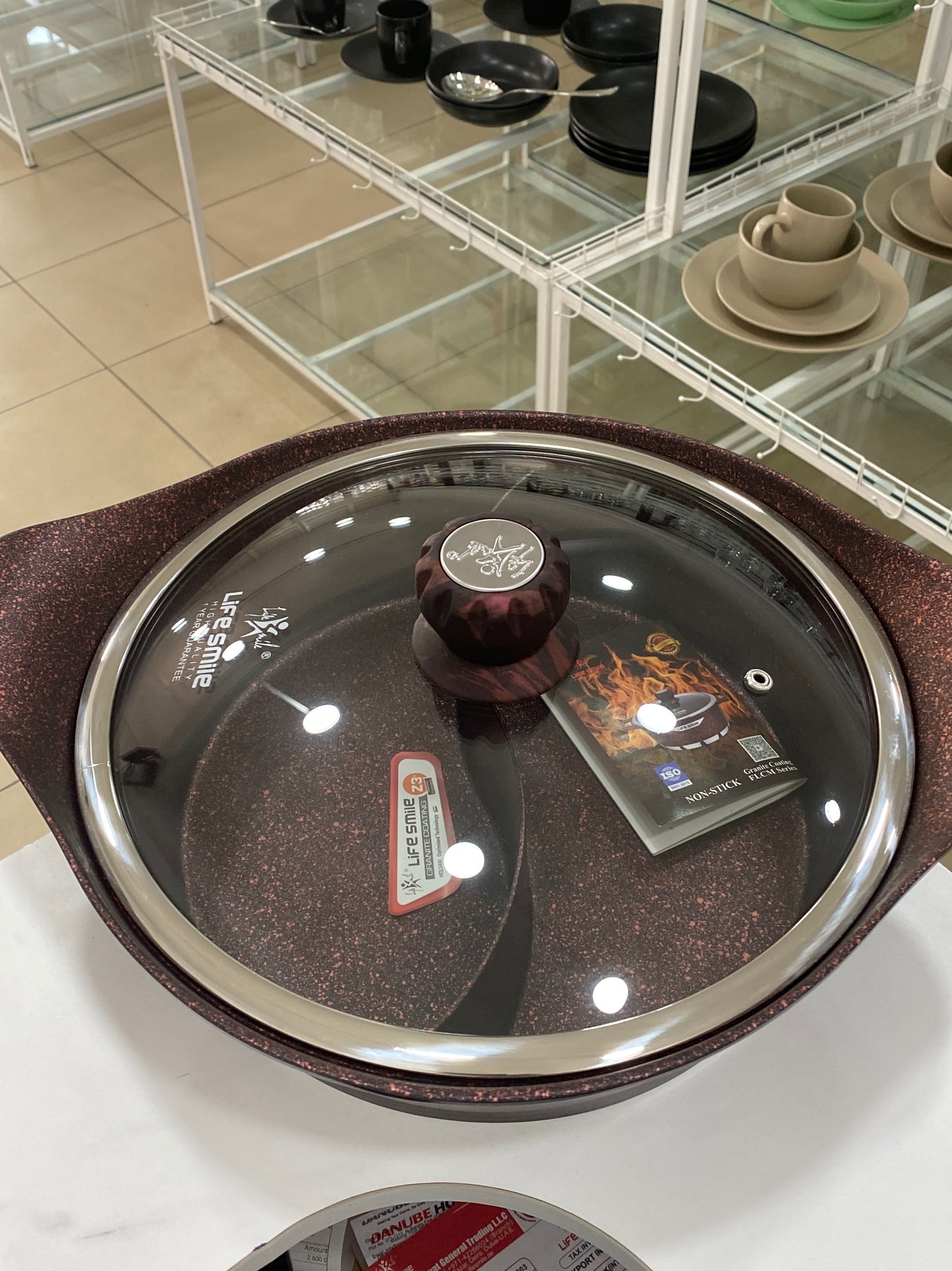 Classical Dual Granite Non-Stick Coking Pot- 2 in 1