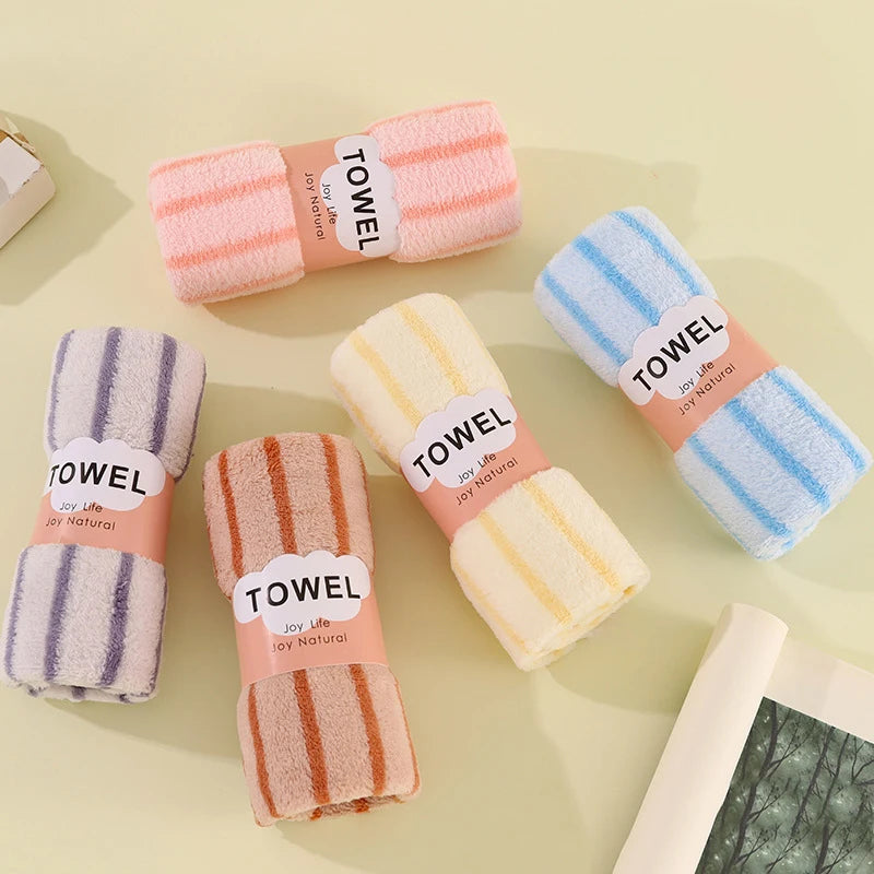 Coral velvet towel. Set of 4