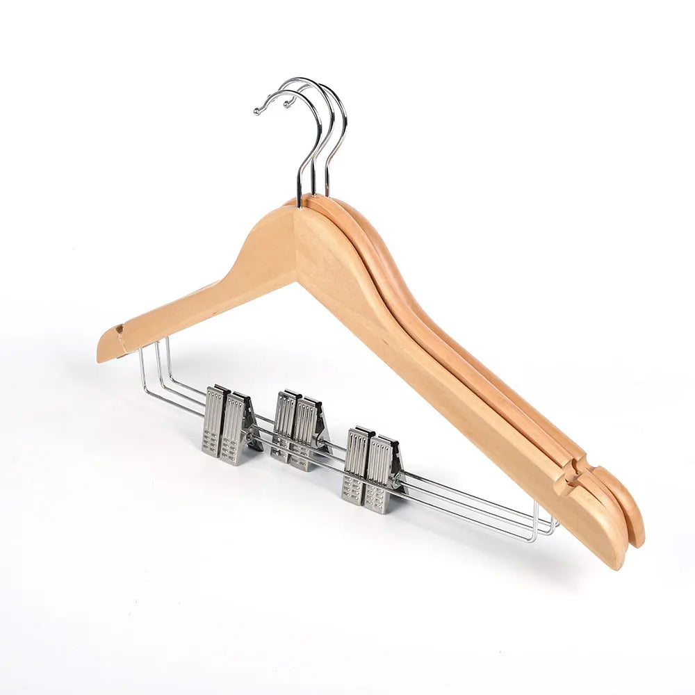 Wooden clothes hangers