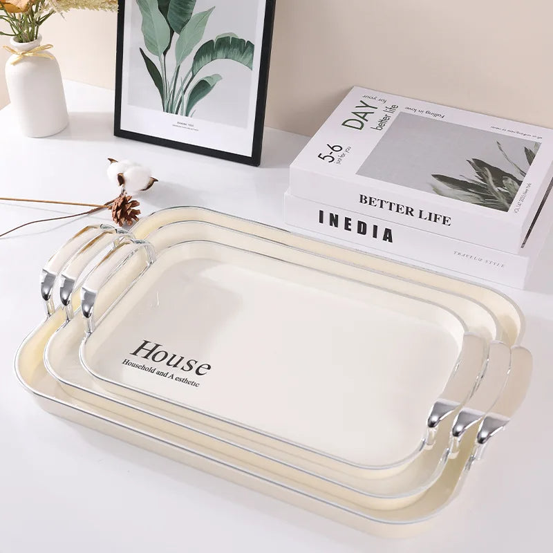 3-piece set of rectangular fruit Tray