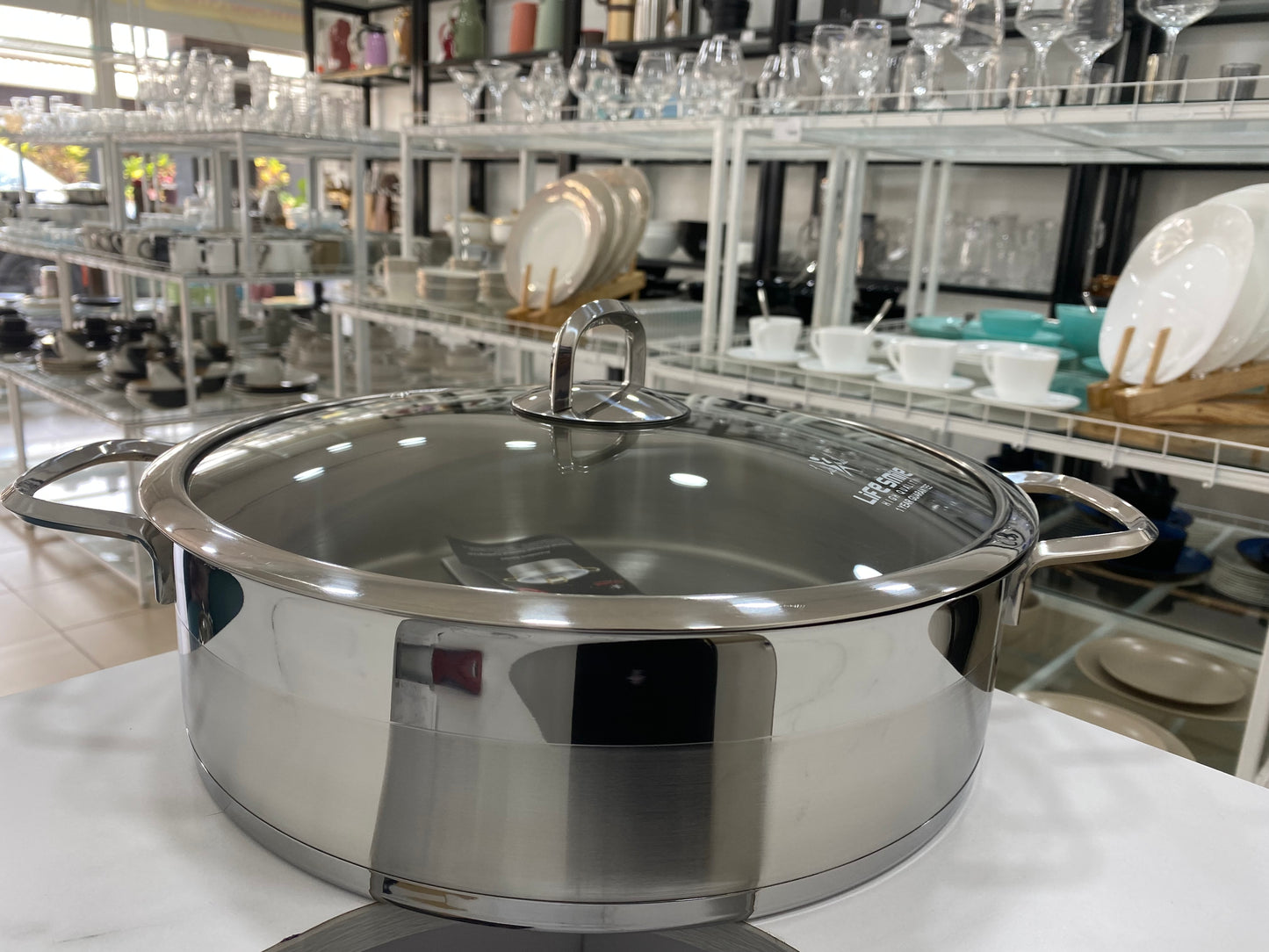 Cooking Pot 18/10 Stainless Steel - Induction Base - Non-Toxic, 100%