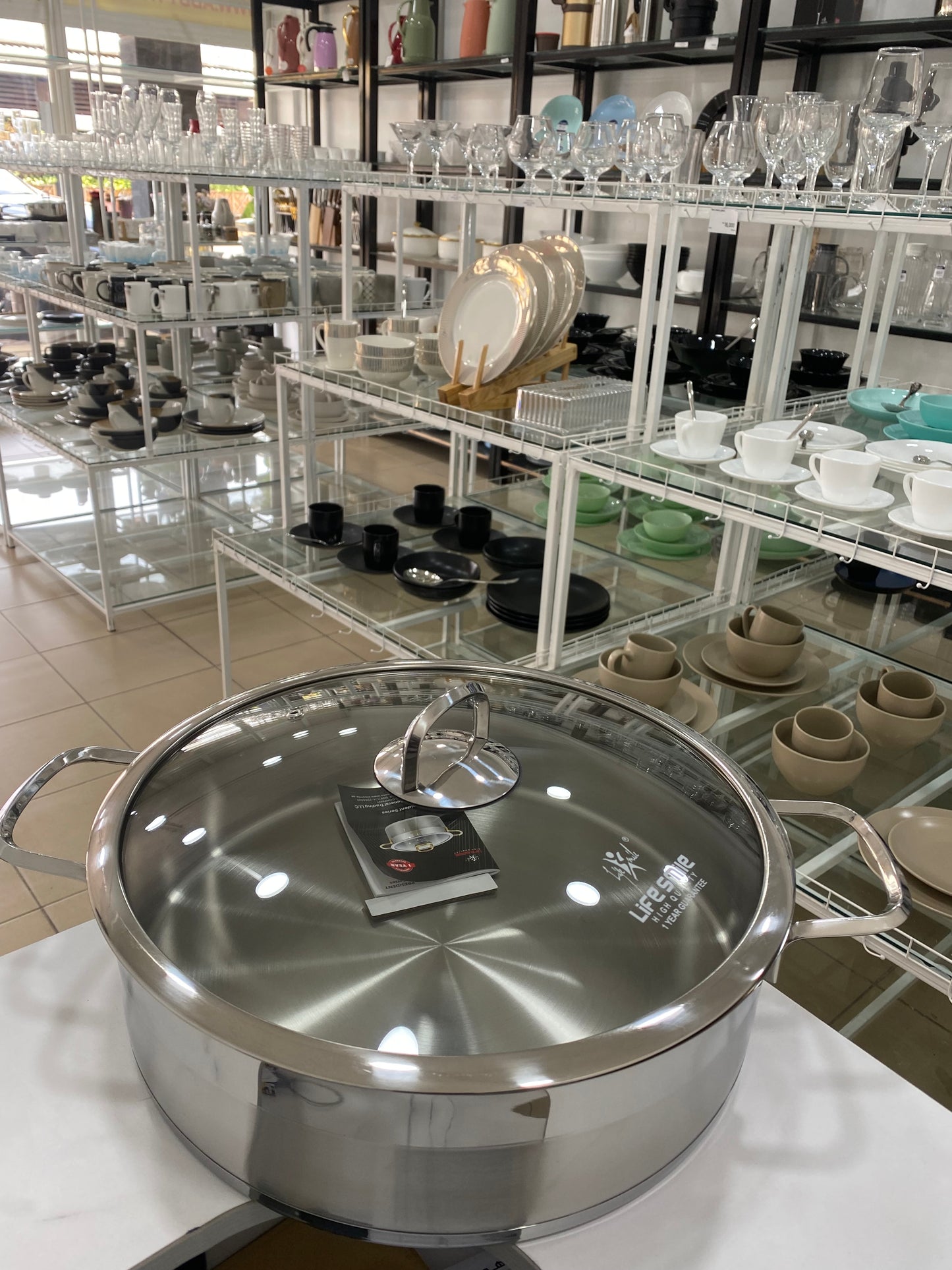 Cooking Pot 18/10 Stainless Steel - Induction Base - Non-Toxic, 100%