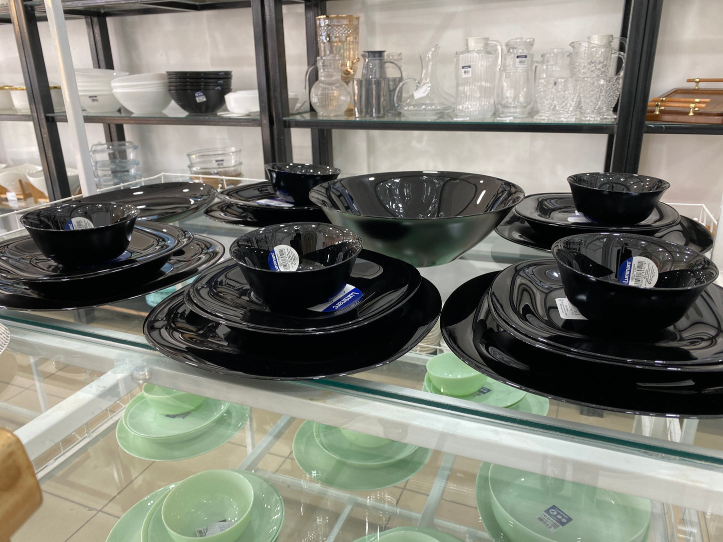 Luminarc carine black dinnerware set - 26 pcs