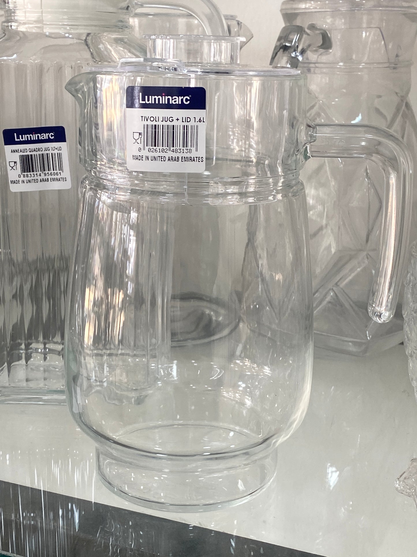 Luminarc Glass Jug. Tivoli. 1.6L