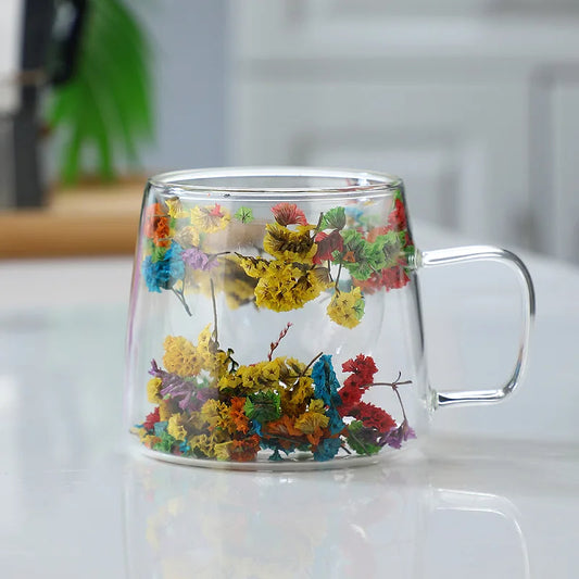 220ML COFFEE CUP WITH FLOWER HANDLE
