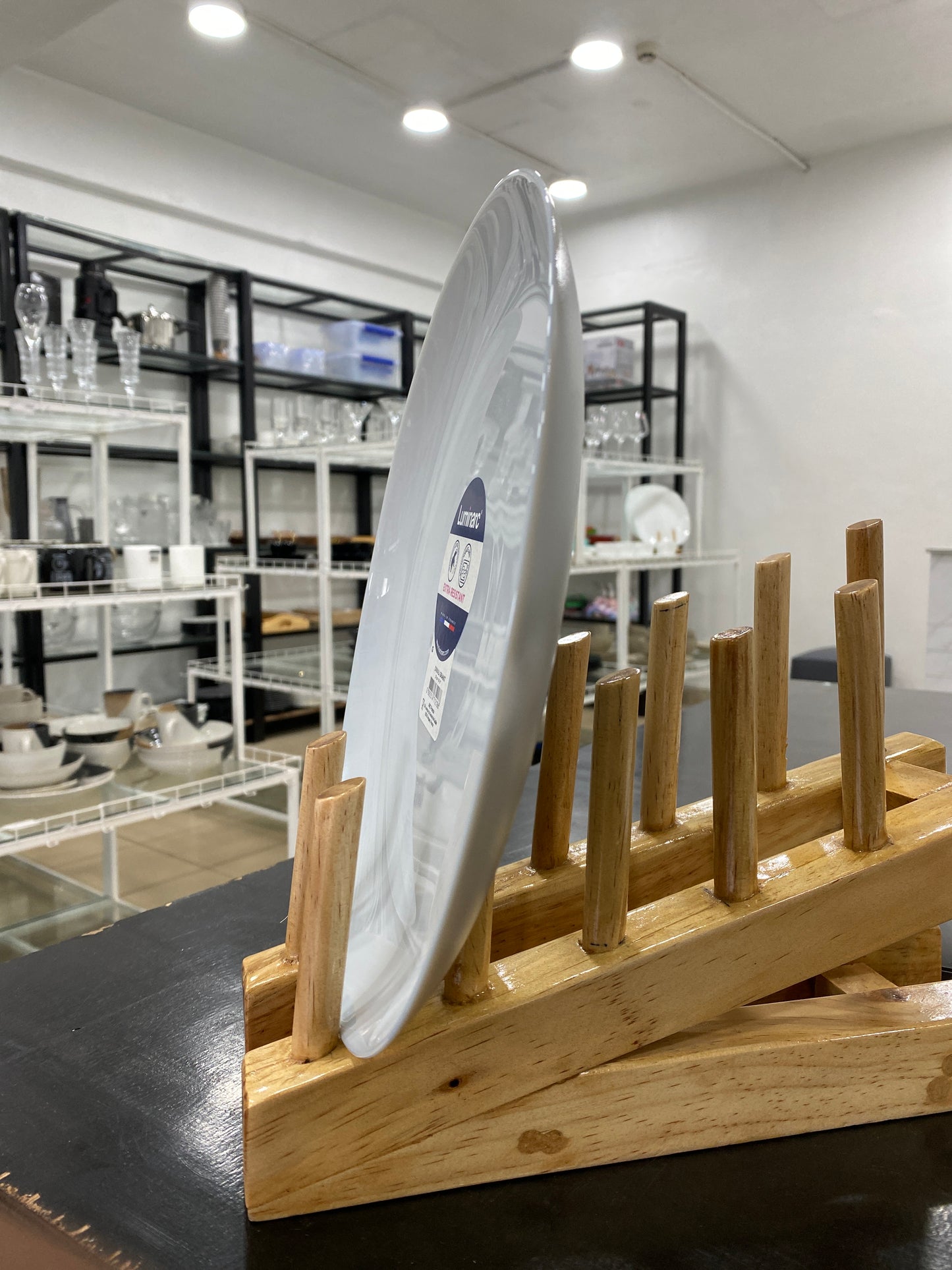 Luminarc Plate 27 cm Granit. Isahani ya Luminirake,