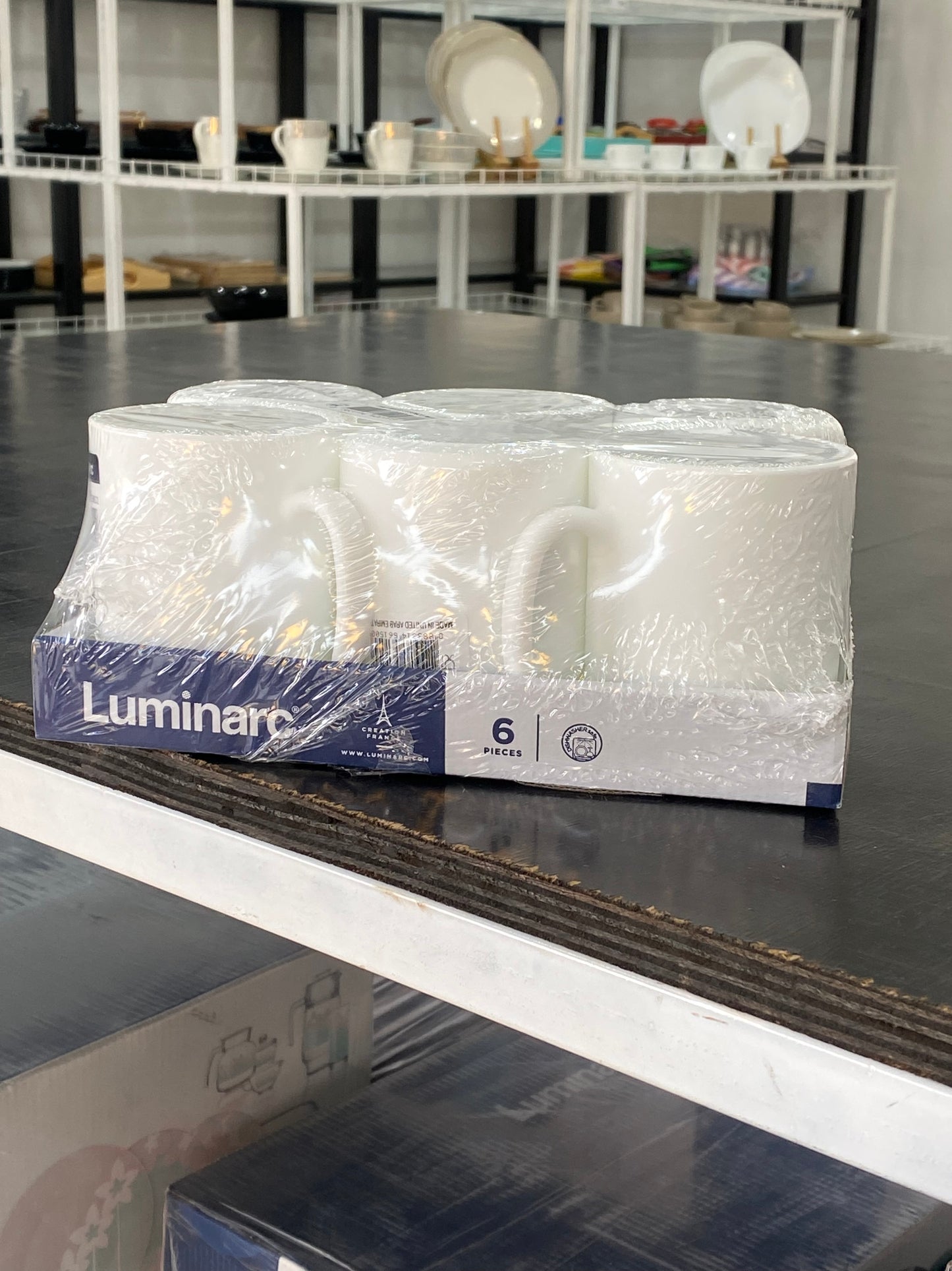 Luminarc mug set of six. Amatases atandatu ya Luminirake