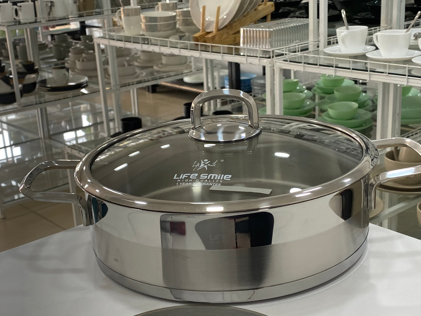 Cooking Pot 18/10 Stainless Steel - Induction Base - Non-Toxic, 100%