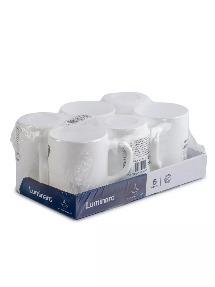 Luminarc mug set of six. Amatases atandatu ya Luminirake