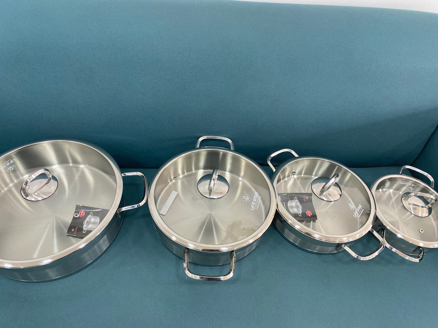 Cooking Pot 18/10 Stainless Steel - Induction Base - Non-Toxic, 100%