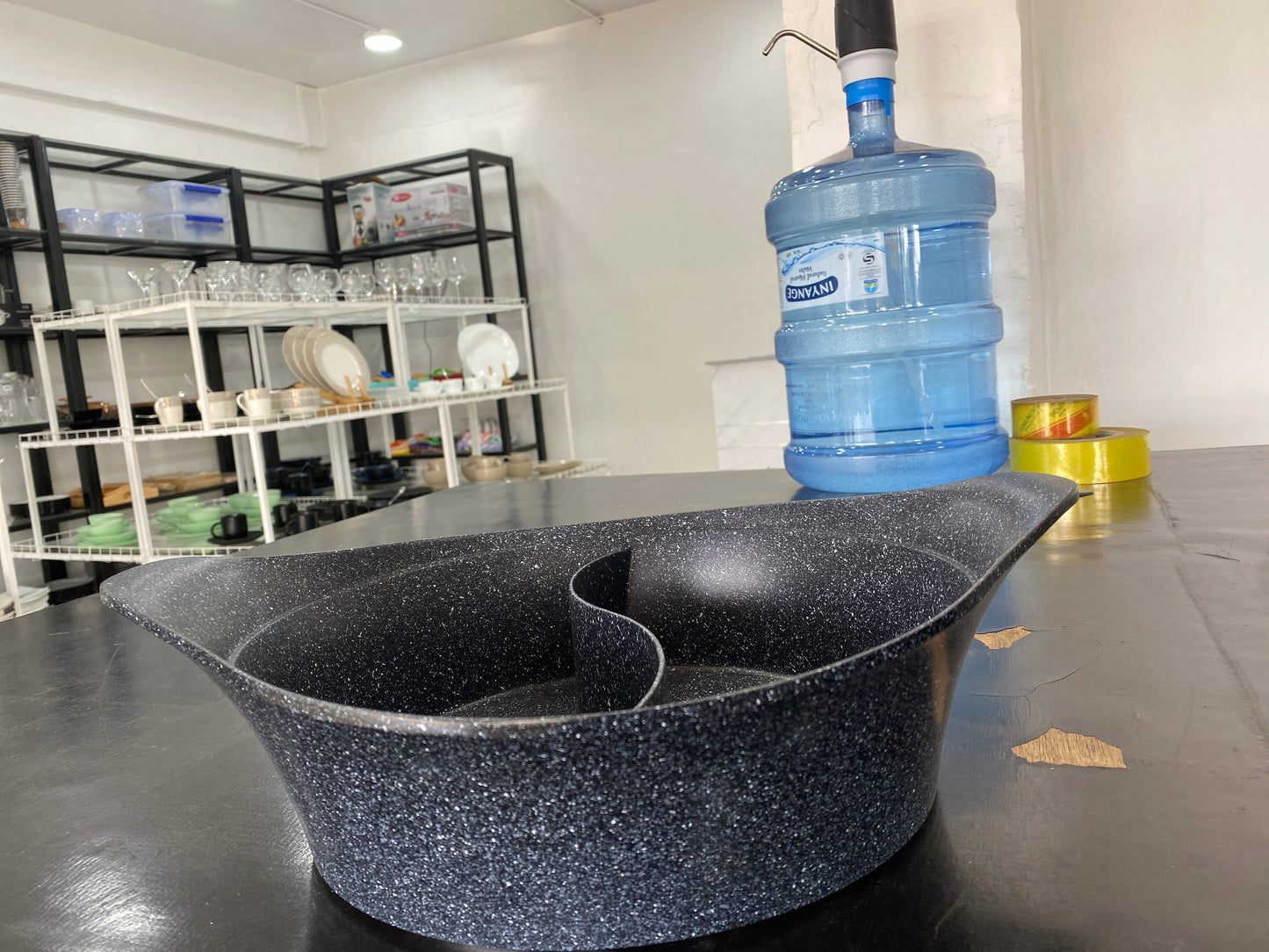 Classical Dual Granite Non-Stick Coking Pot- 2 in 1