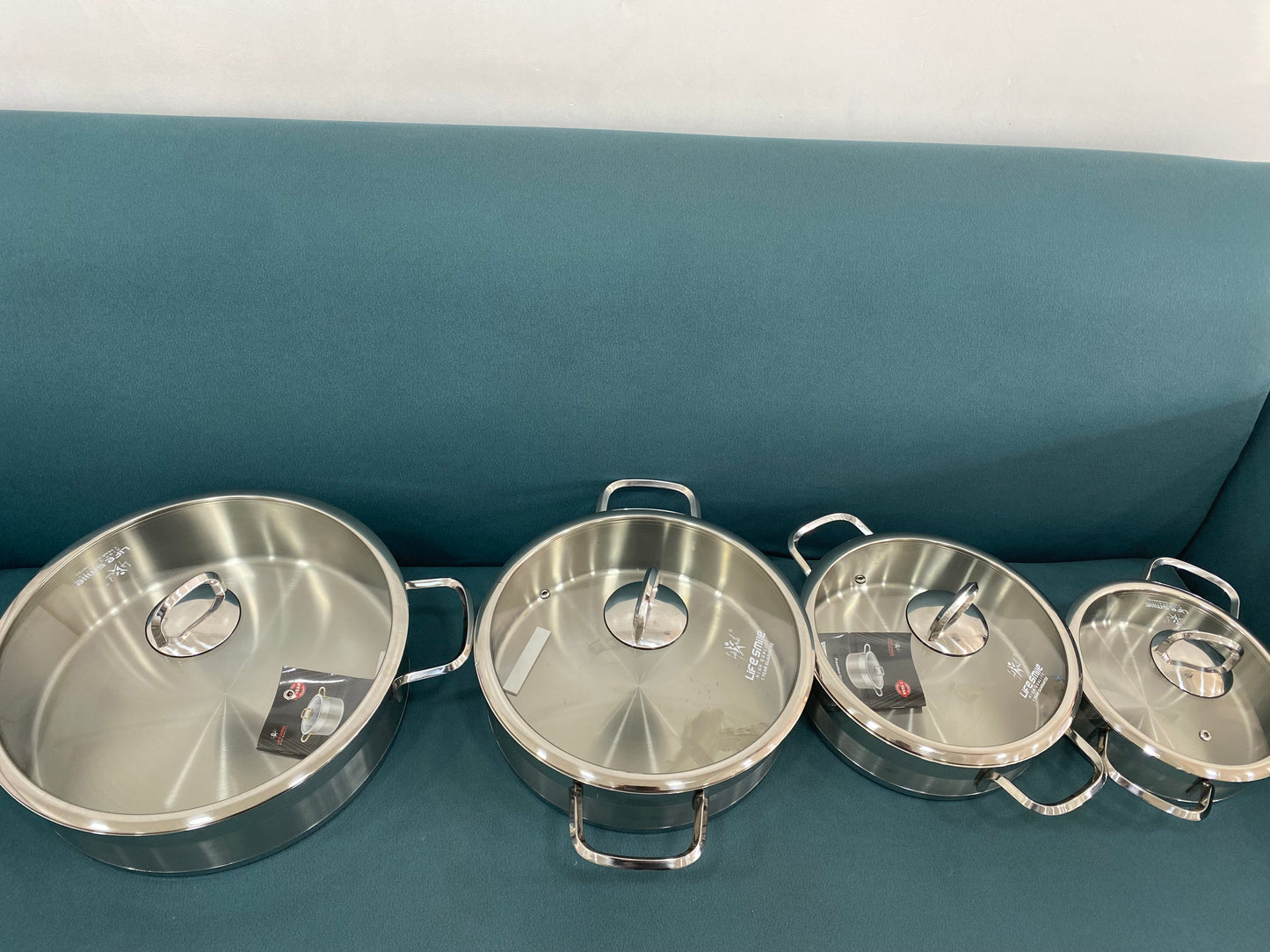 Cooking Pot 18/10 Stainless Steel - Induction Base - Non-Toxic, 100%