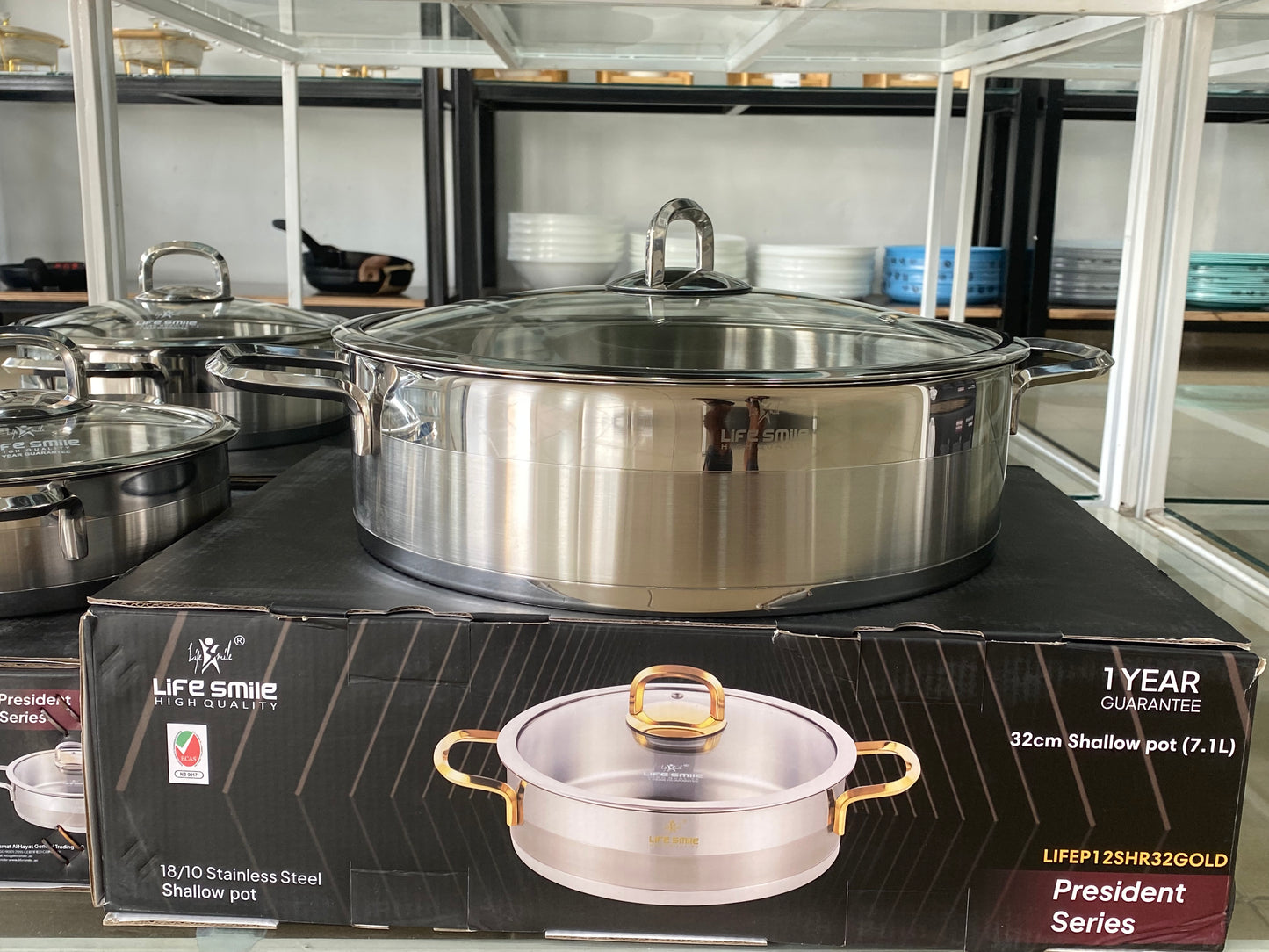 Cooking Pot 18/10 Stainless Steel - Induction Base - Non-Toxic, 100%