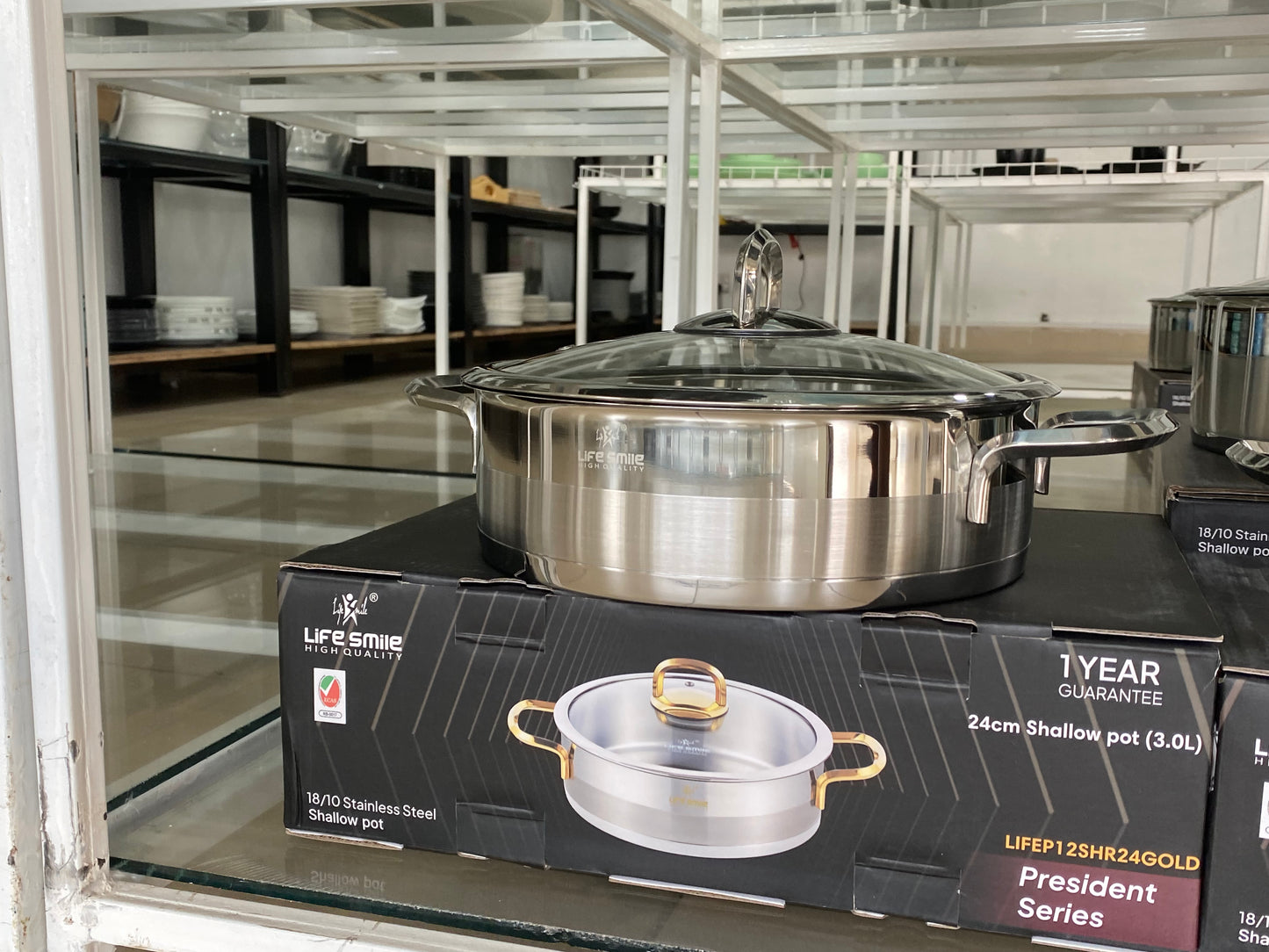 Cooking Pot 18/10 Stainless Steel - Induction Base - Non-Toxic, 100%