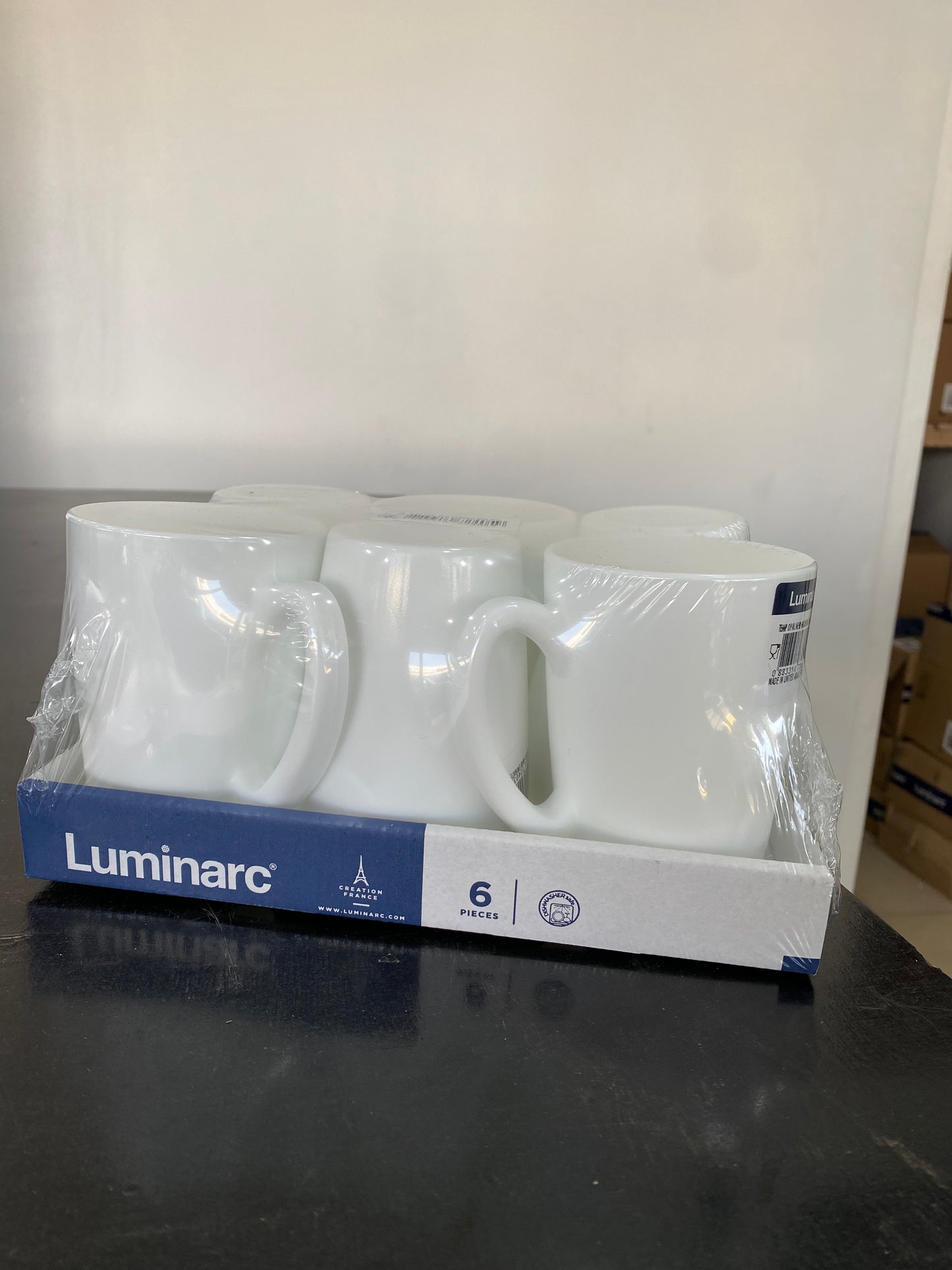 New morning Luminarc mug set of six. Amatases atandatu ya Luminirake