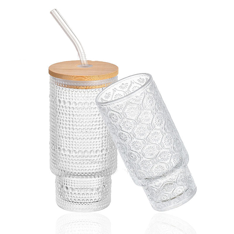 Juice glass with lid set of 4