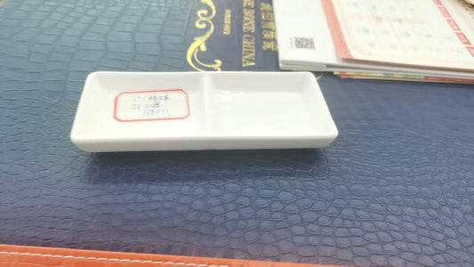 6# TWO LATTICE BUTTERFLIES  DISH