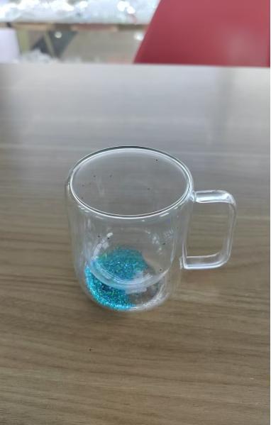 300ML STRAIGHT DOUBLE POWDER BLUE CUP