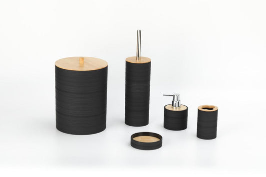 6-piece set of Bathroom black accessories