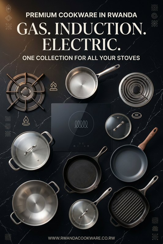 Cookware for Gas, Induction and Electric Stoves in Rwanda