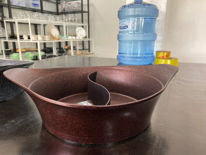 Classical Dual Granite Non-Stick Coking Pot- 2 in 1
