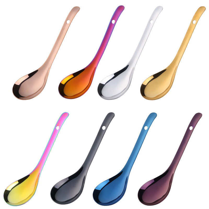 Premium 304 Stainless Steel Large Serving Spoon - Thickened Home/Restaurant Ladle