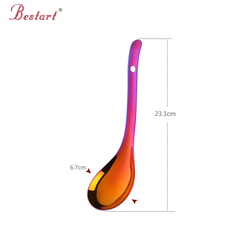 Premium 304 Stainless Steel Large Serving Spoon - Thickened Home/Restaurant Ladle