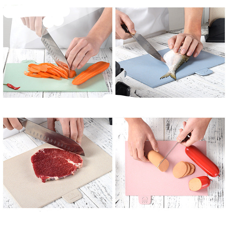 Eco-Friendly Wheat Straw PP Plastic Cutting Board Set with Stand