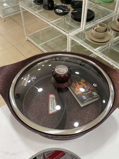 Classical Dual Granite Non-Stick Coking Pot- 2 in 1