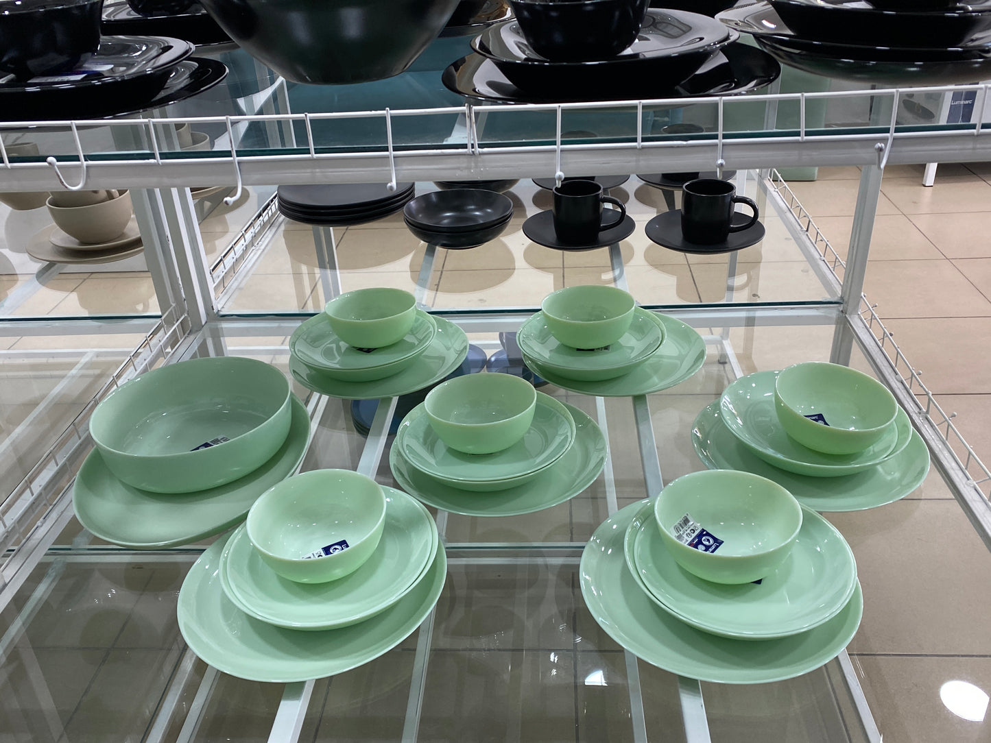 Luminarc carine Green  dinnerware set - 26 pcs