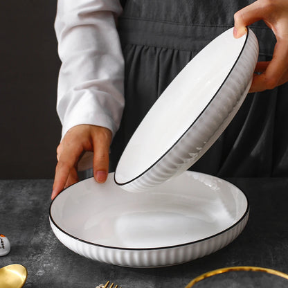Serving Ceramic Plates 25 CM