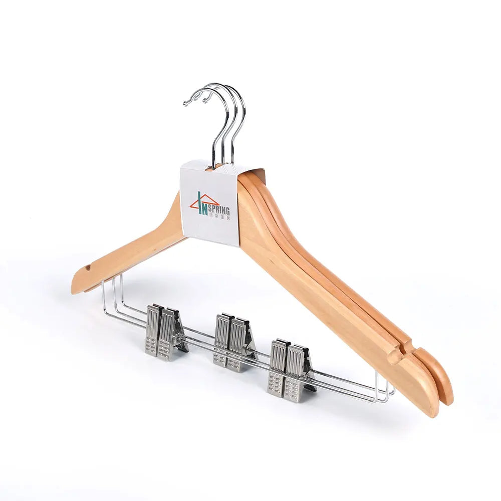 Wooden clothes hangers