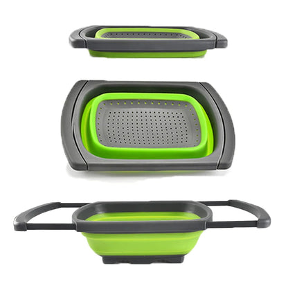 Over the Sink Kitchen Collapsible Strainers and Colanders
