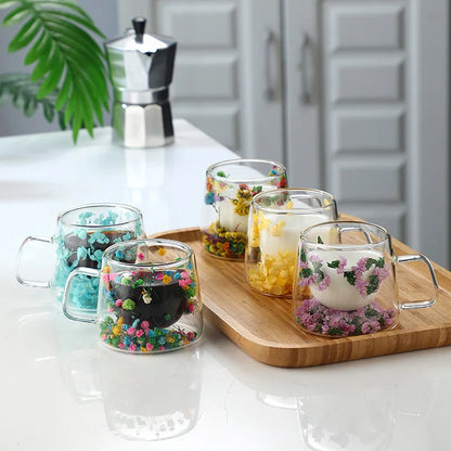 220ML COFFEE CUP WITH FLOWER HANDLE