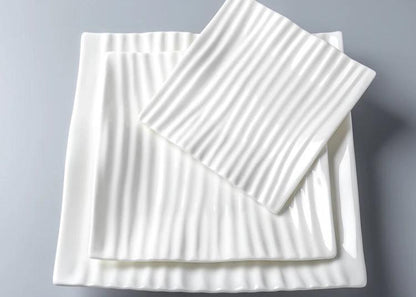 The embossed striped Dinner Plate