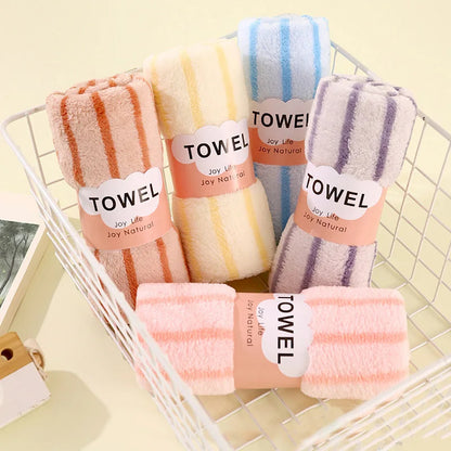 Coral velvet towel. Set of 4