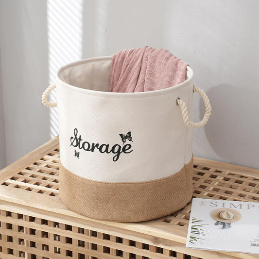 Round Laundry basket with handle