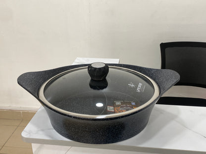 Classical Dual Granite Non-Stick Coking Pot- 2 in 1