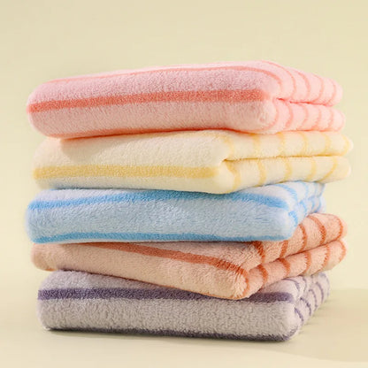 Coral velvet towel. Set of 4