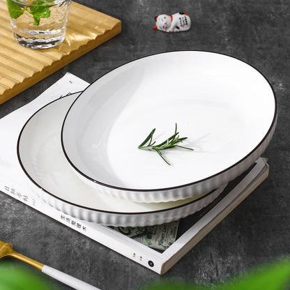 Serving Ceramic Plates 25 CM