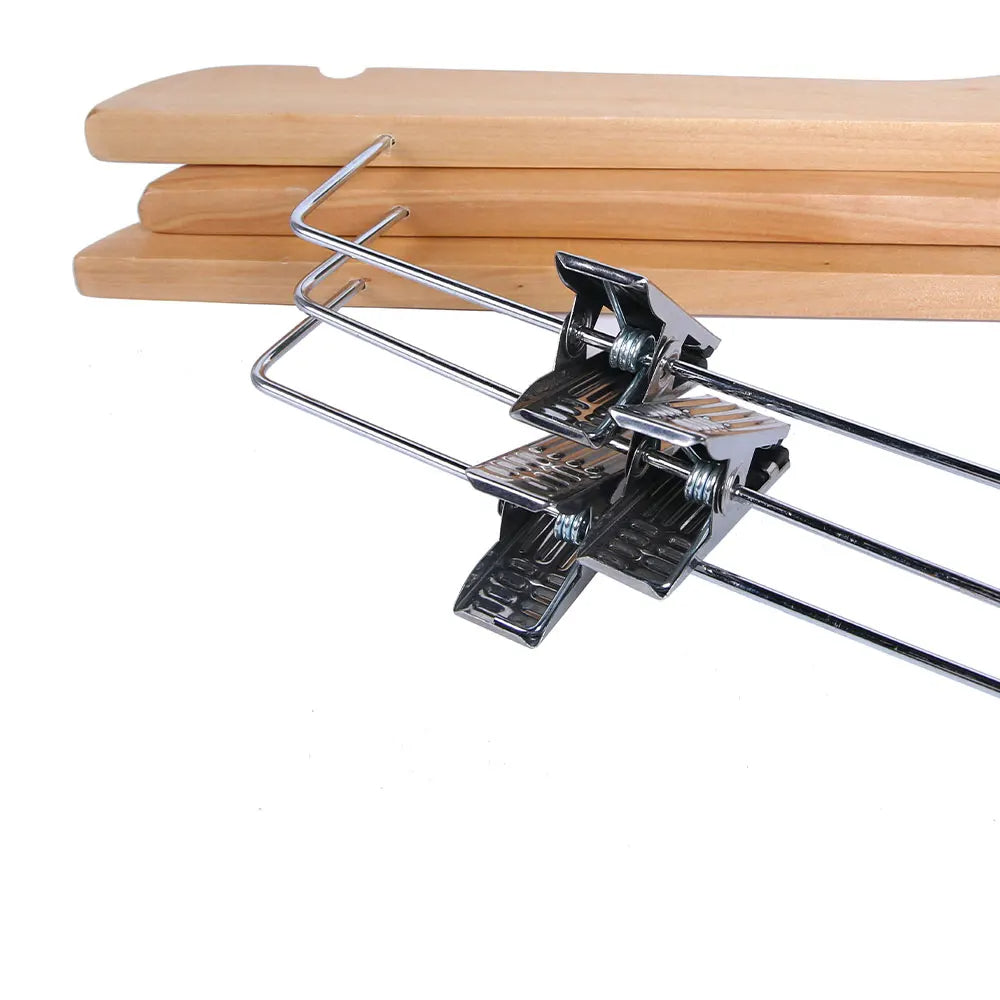 Wooden clothes hangers