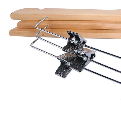 Wooden clothes hangers