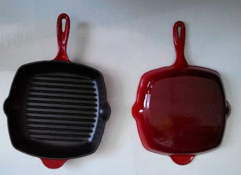 Cast iron square Grill steak pan 24CM