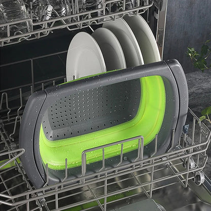 Over the Sink Kitchen Collapsible Strainers and Colanders