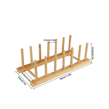 Bamboo dish rack