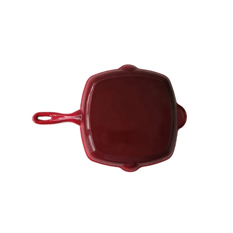 Cast iron square Grill steak pan 24CM