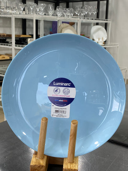 Luminarc Plate 27 cm Blue. Isahani ya Lumininake,
