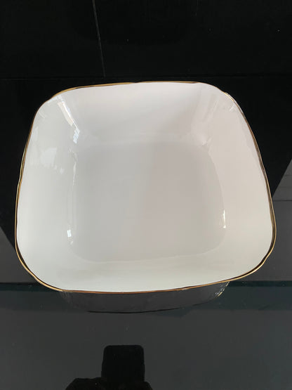 Porcelain Big bowl with Gold Bowl 25 cm